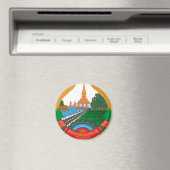 LAO NATIONAL EMBLEM - LAO BADGE MAGNEET (Insitu (Vaatwasser))