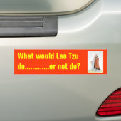 Lao Tzu 2 Bumpersticker (Op auto)