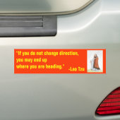 Lao Tzu 3 Bumpersticker (Op auto)