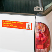 Lao Tzu 3 Bumpersticker (Op Truck)