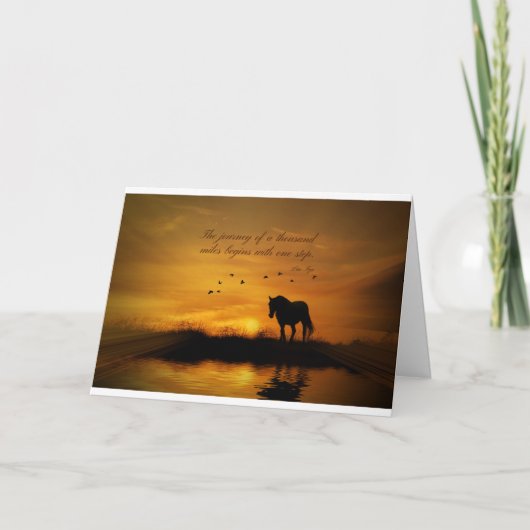 Lao Tzu beroemde prijsbevorderingspaard Kaart (Voorkant)