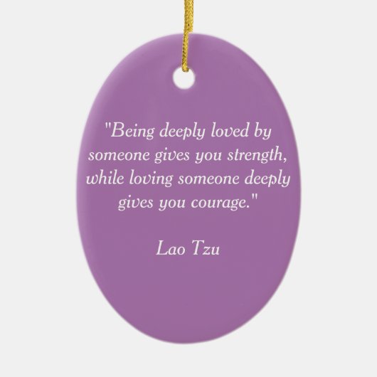 Lao Tzu bord Keramisch Ornament (Voorkant)