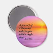 Lao-Tzu citaat inspirerend magneet (Voorkant / Achterkant)