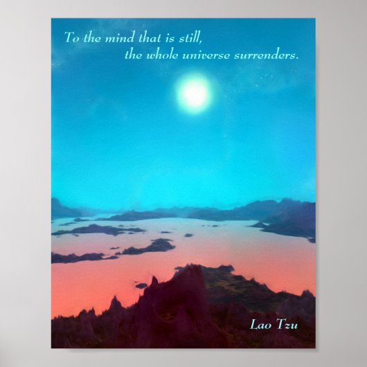 Lao Tzu Custom Quote Aquarius Prime Scifi Poster (Voorkant)