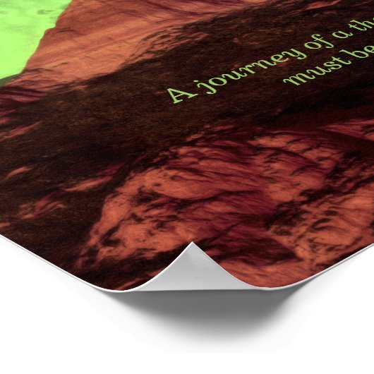 Lao Tzu Custom Quote Lonely Mountain Poster (Hoek)