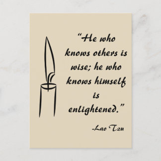 Lao Tzu Enlightement Briefkaart