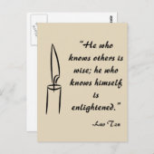Lao Tzu Enlightement Briefkaart (Voorkant / Achterkant)