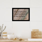 Lao Tzu Health Gezegde Poster (Keuken)