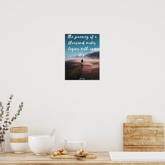 Lao Tzu Inspirerend Poster (Keuken)