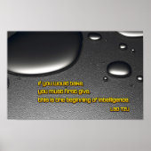 Lao Tzu Inspirerend quote "Intelligence" Poster (Voorkant)