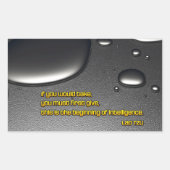 Lao Tzu Inspirerend quote "Intelligence" Rechthoekige Sticker (Voorkant)