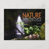 Lao Tzu Inspirerend quote "Natuur" Briefkaart (Voorkant)