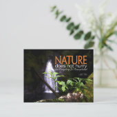 Lao Tzu Inspirerend quote "Natuur" Briefkaart (Staand voorkant)