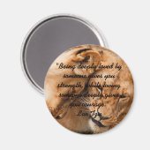 Lao Tzu Love Quote & Lions Magnet (Voorkant / Achterkant)