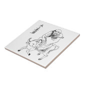 Lao Tzu Ming dynasty chinese schilderijen Tegeltje (Zijkant)