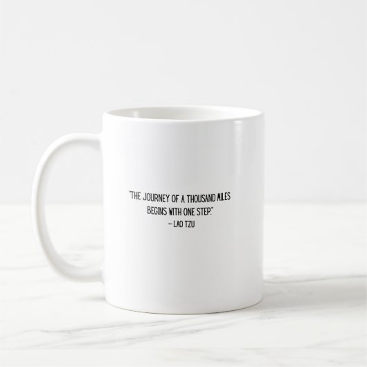 Lao Tzu Motivational Coffee Mug Koffiemok (Links)