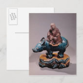 Lao-Tzu op zijn Buffalo, Qing dynasty Briefkaart (Voorkant / Achterkant)