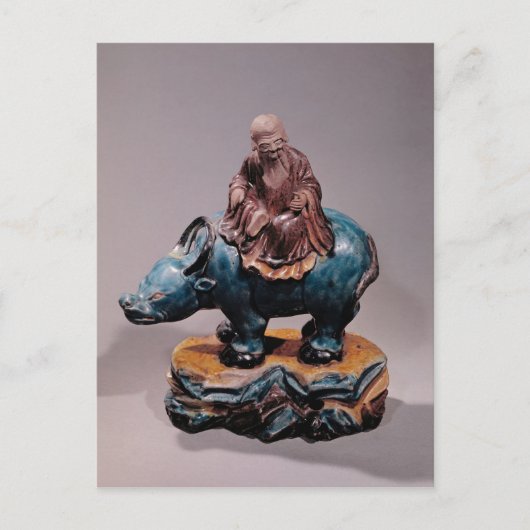 Lao-Tzu op zijn Buffalo, Qing dynasty Briefkaart (Voorkant)