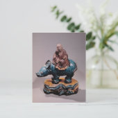 Lao-Tzu op zijn Buffalo, Qing dynasty Briefkaart (Staand voorkant)