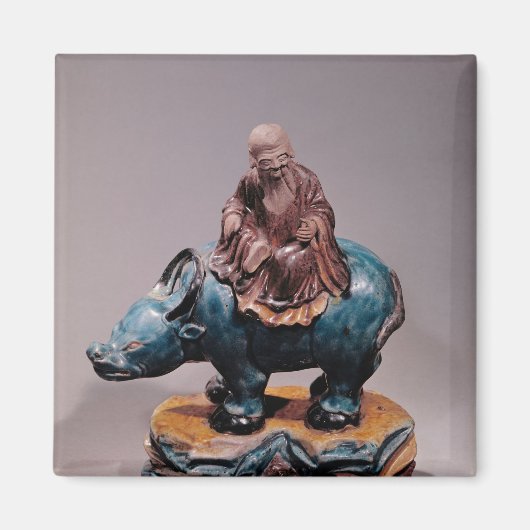 Lao-Tzu op zijn Buffalo, Qing dynasty Magneet (Voorkant)