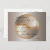 Lao Tzu Peace Briefkaart (Voorkant / Achterkant)