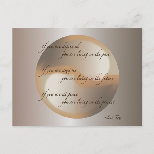 Lao Tzu Peace Briefkaart (Voorkant)