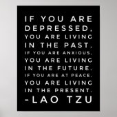 Lao Tzu Philosophy Quote Poster (Voorkant)