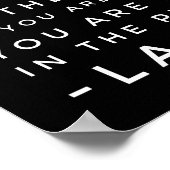 Lao Tzu Philosophy Quote Poster (Hoek)