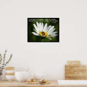 Lao Tzu Quote Ladybug Daisy Inspiration Motivation Poster (Keuken)