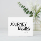 Lao Tzu: Reis duizend mijl Briefkaart (Staand voorkant)