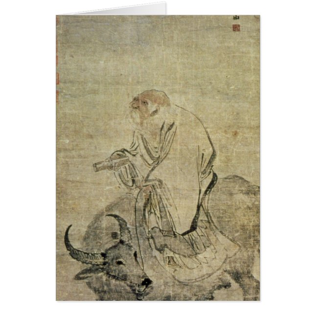 Lao-tzu rijdt met zijn ox, Chinees, Ming Dynasty (Voorkant)