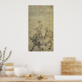 Lao-tzu rijdt met zijn ox, Chinees, Ming Dynasty Poster (Keuken)