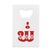 Lao Vader - ພໍ່ / Pa - Laotiaans / Laos-taal Creditkaart Flessenopener (Achterkant)