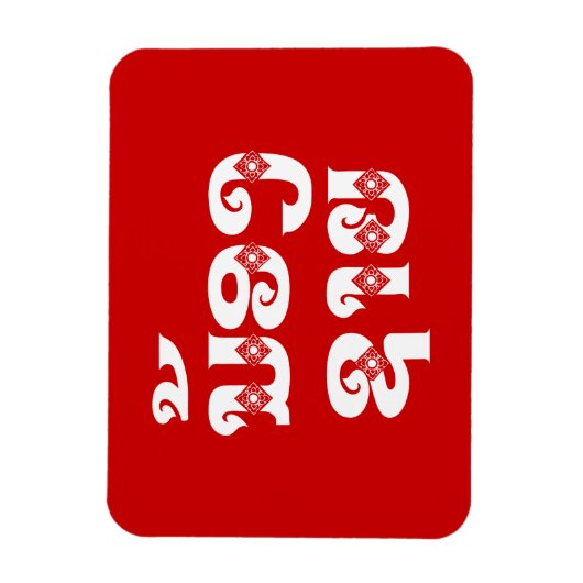 Lao (Young) Brother - ນ້ ອ ​ າ ຍ/Nong Sai - Laos Magneet (Verticaal)