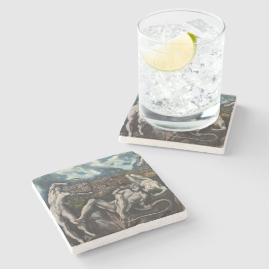 Laocoon door El Greco Stenen Onderzetter (Zijkant)