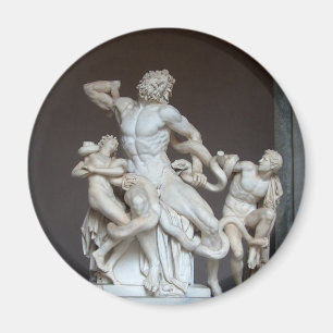 Laocoön en zijn Sons-beeld in het Vaticaan-museum Magneet