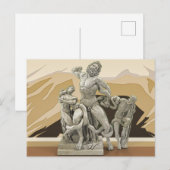 Laocoon en z'n zons ancient sculpture briefkaart (Voorkant / Achterkant)