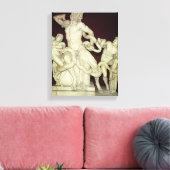Laocoon, Hellenistisch origineel, 1e eeuw Canvas Afdruk (Insitu (Woonkamer))