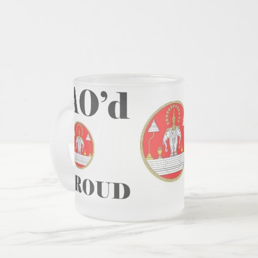 LAO'd & PROUD Frosted Mok (Voorkant links)