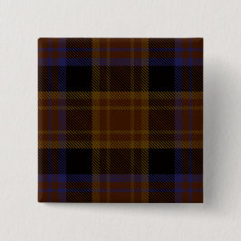 Laois County Irish Tartan Vierkante Button 5,1 Cm