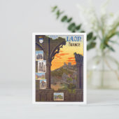 Laon City Attractions, Frankrijk Briefkaart (Staand voorkant)