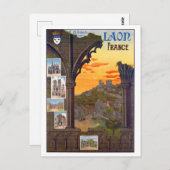 Laon City Attractions, Frankrijk Briefkaart (Voorkant / Achterkant)