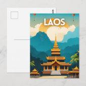 Laos Briefkaart (Voorkant / Achterkant)