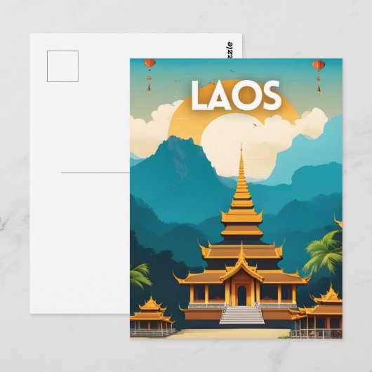 Laos Briefkaart (Voorkant / Achterkant)
