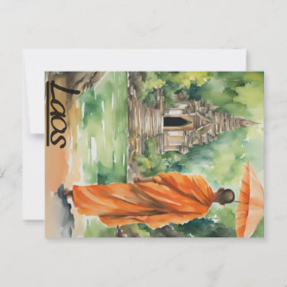 Laos-briefkaart Briefkaart
