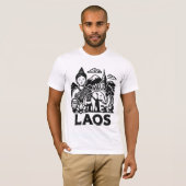 laos cultureel ontwerp t-shirt (Voorkant volledig)