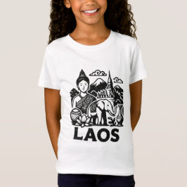 laos cultureel ontwerp t-shirt