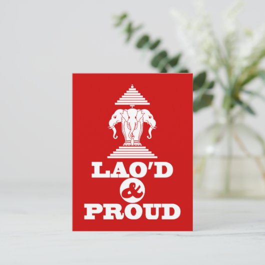 LAO'S D & PROUD BRIEFKAART (Staand voorkant)