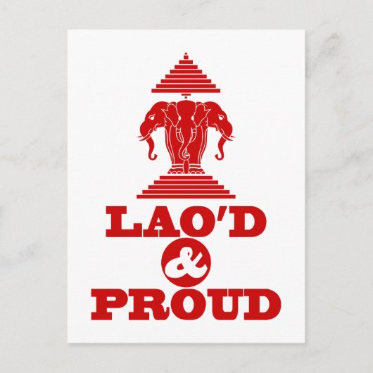 LAO'S D & PROUD BRIEFKAART (Voorkant)