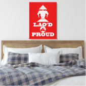 LAO'S D & PROUD CANVAS AFDRUK (Insitu (Slaapkamer))